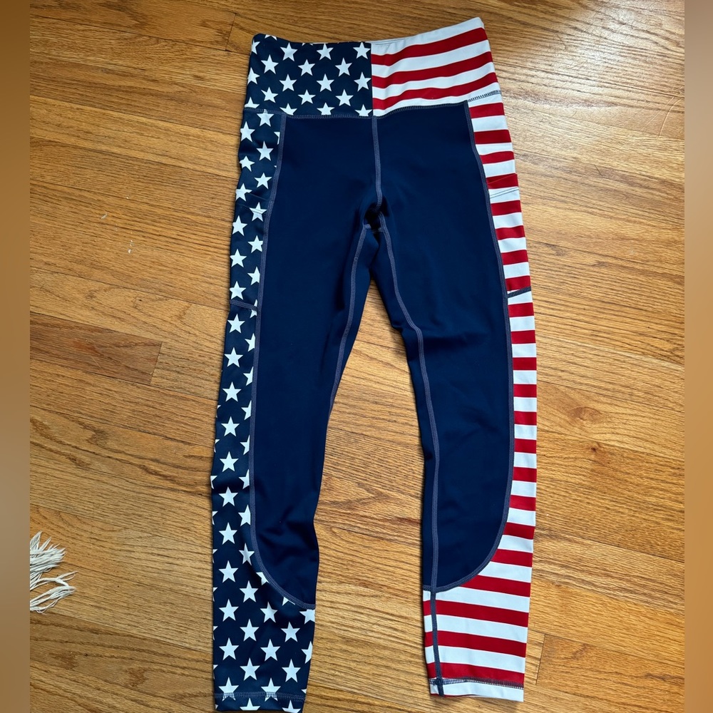 American flag leggings Curves n Combatboots